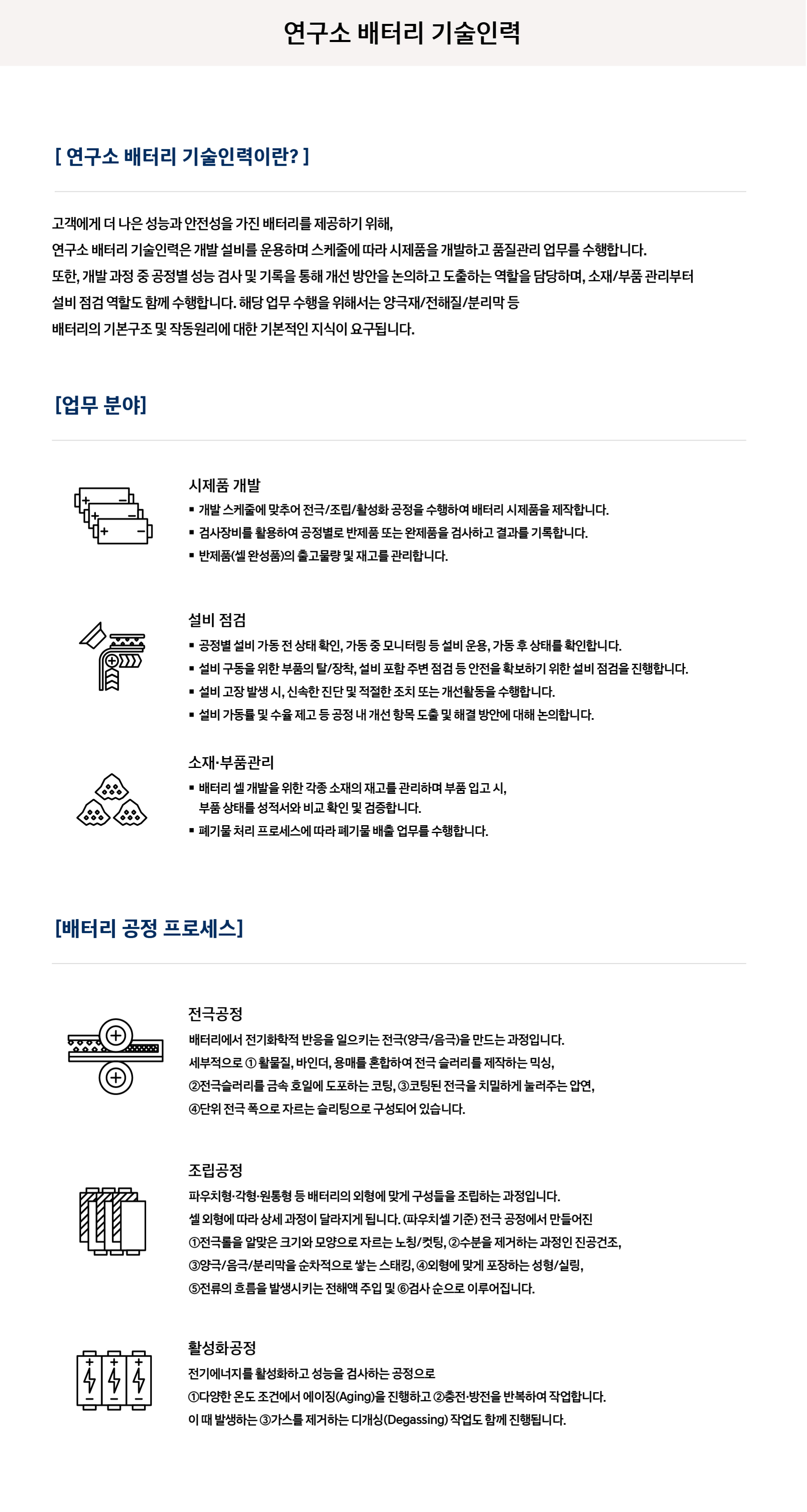 연구소 배터리 기술인력
